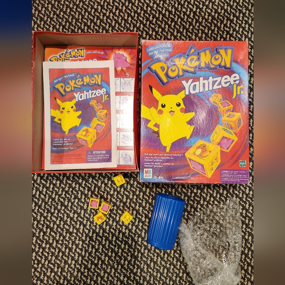 Pokemon yahtzee Jr.